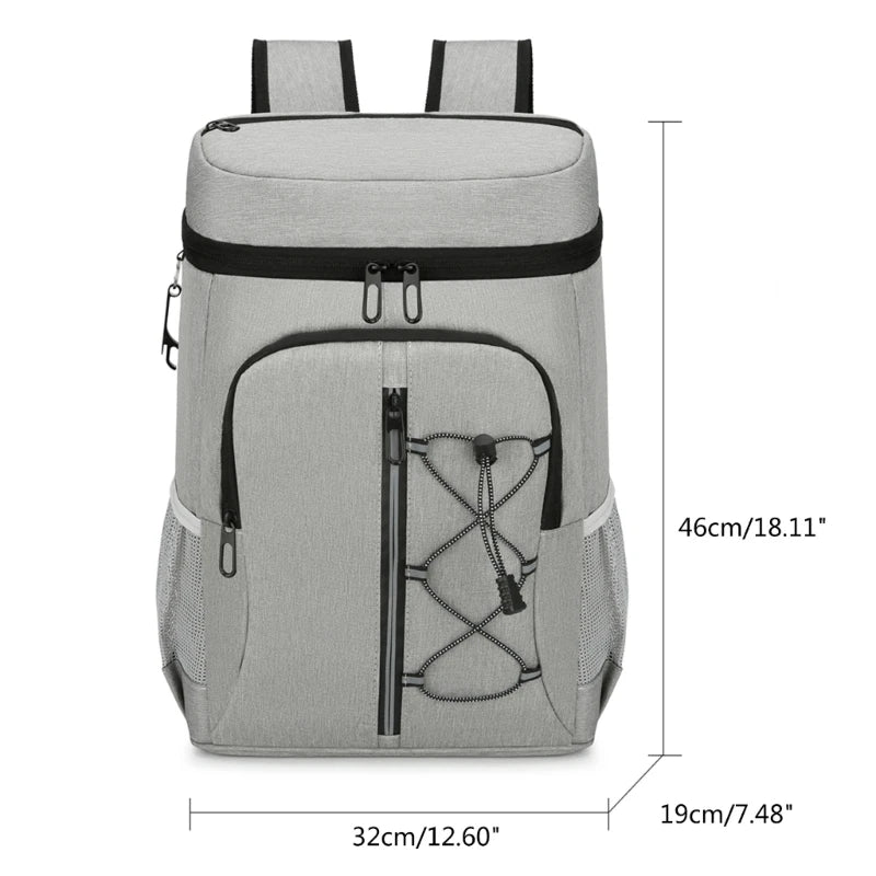 Leakproof Insulated Backpack Cooling Backpack with Handle, Multiple Pocket for Camping, Hiking, Fishing, Sports