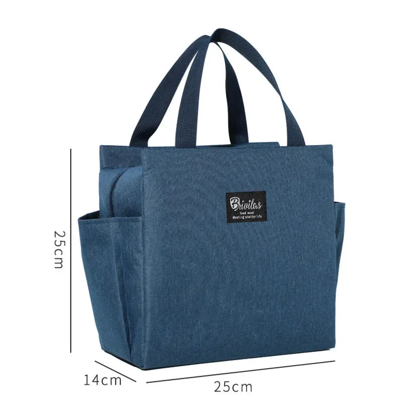 Multifunction Large Capacity Cooler Bag Waterproof Oxford Portable Zipper Thermal Lunch Bags for Women Lunch Box Picnic Food Bag